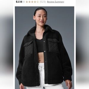 ALO Yoga Black Teddy Jacket